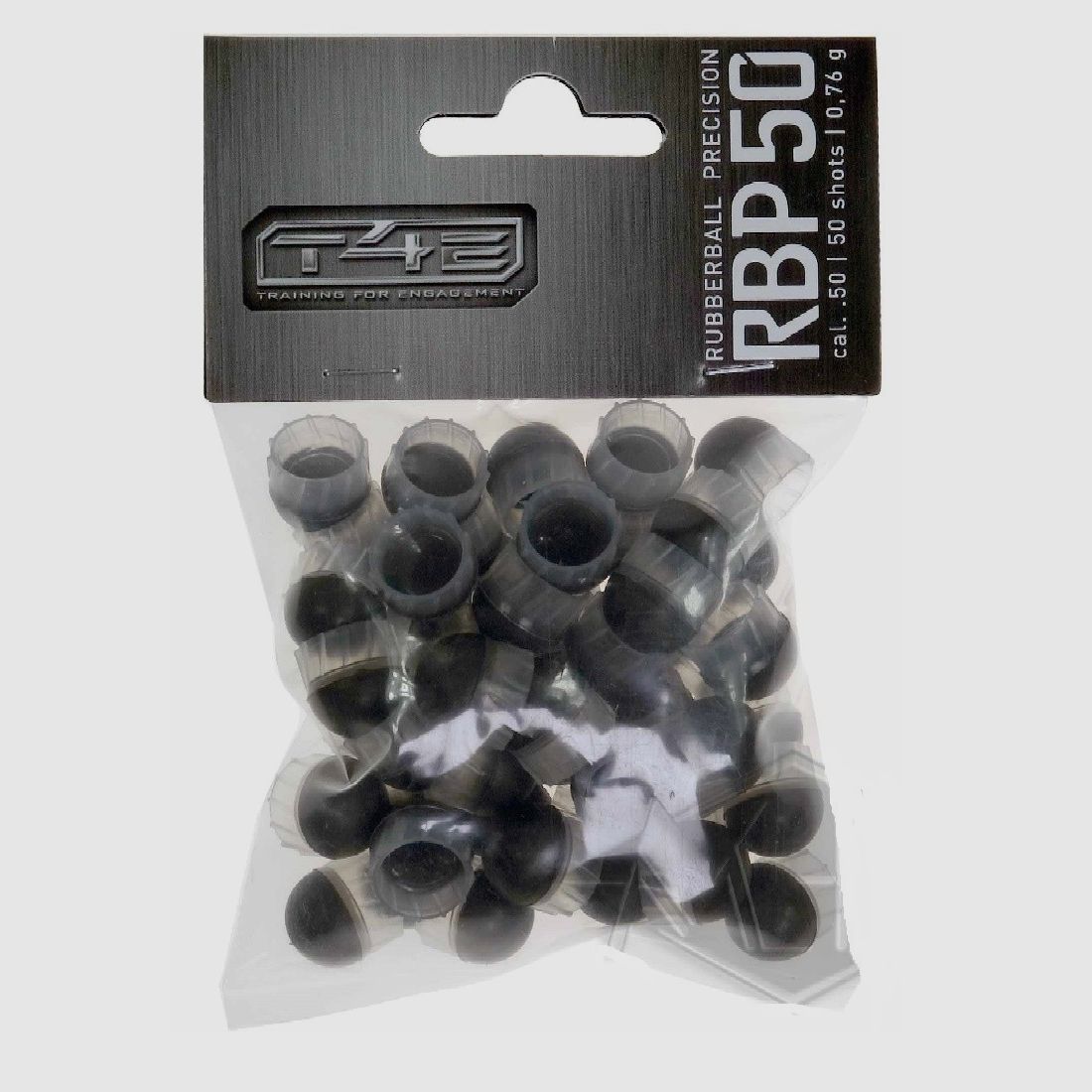 PALLINI IN GOMMA UMAREX Rubber T4e .50" Precision Nera