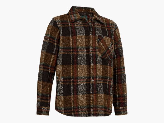 Wilder Overshirt - Brown Check – Größe: 2XL