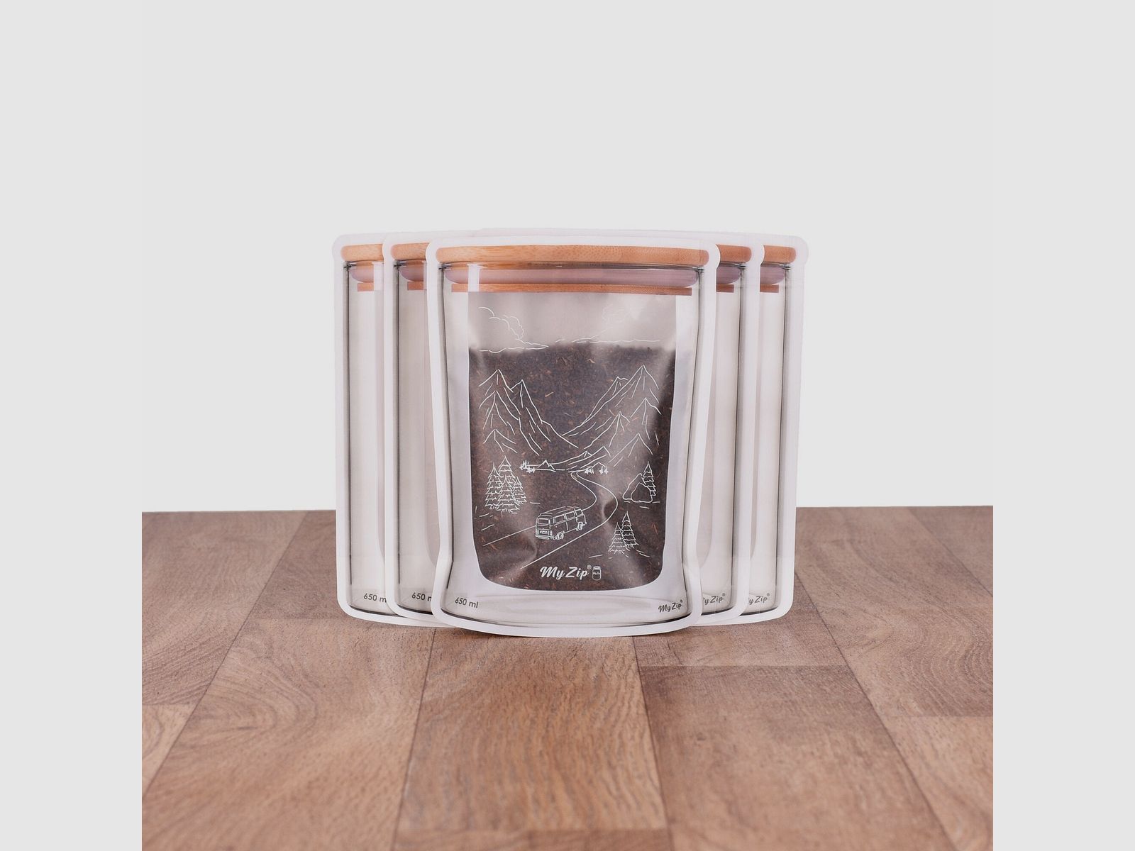 Borsa di stoccaggio Camping, set da 5 pezzi, taglia S – 350 ml, immagine 5 di 8