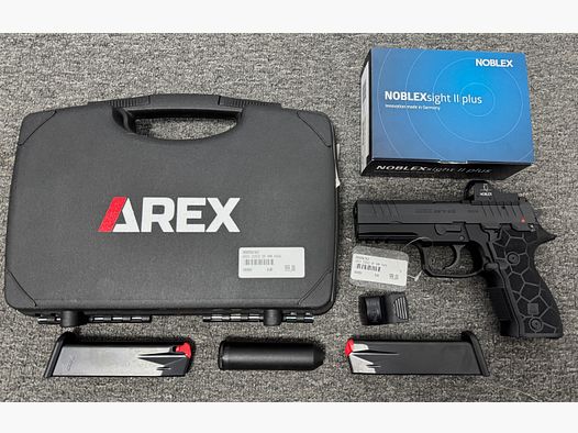 Arex Zero 2S OR 4,2 cala pełnowymiarowy, 9mm Para z celownikiem Noblex NV 1x25 OS - nowy towar