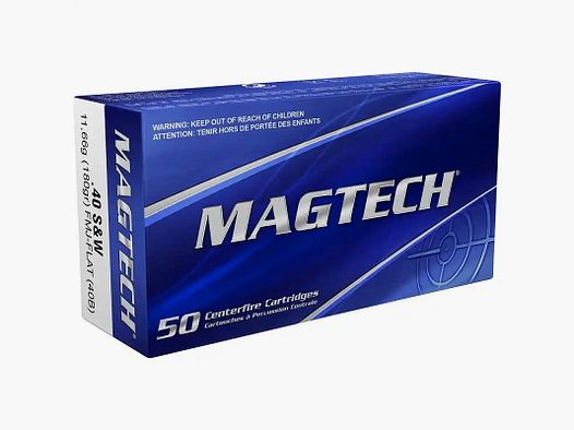 Magtech .40 S&W FMJ Flat Vollmantel Flachkopf 180 gr. 40B