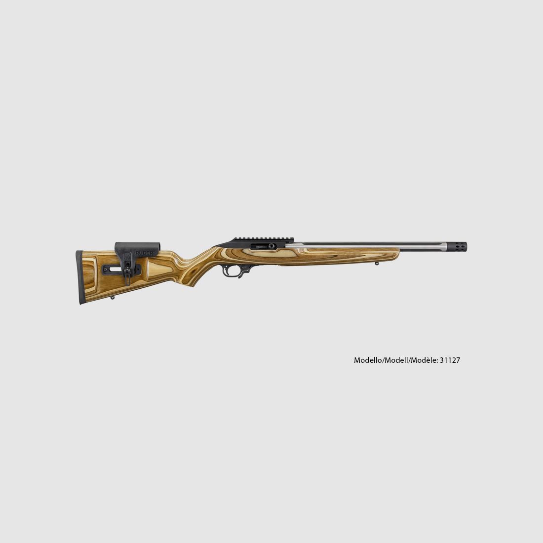 Ruger Halbautomat 10/22 Competition Natural Brown Laminate, Bild 1 von 3
