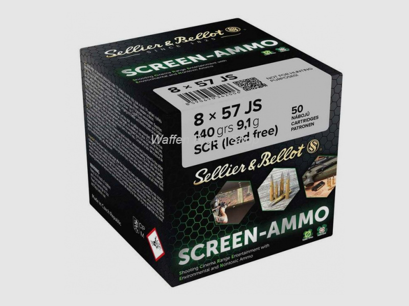 S&B Screen 8x57 IS FMJ Zink 140 grs 50 Stk