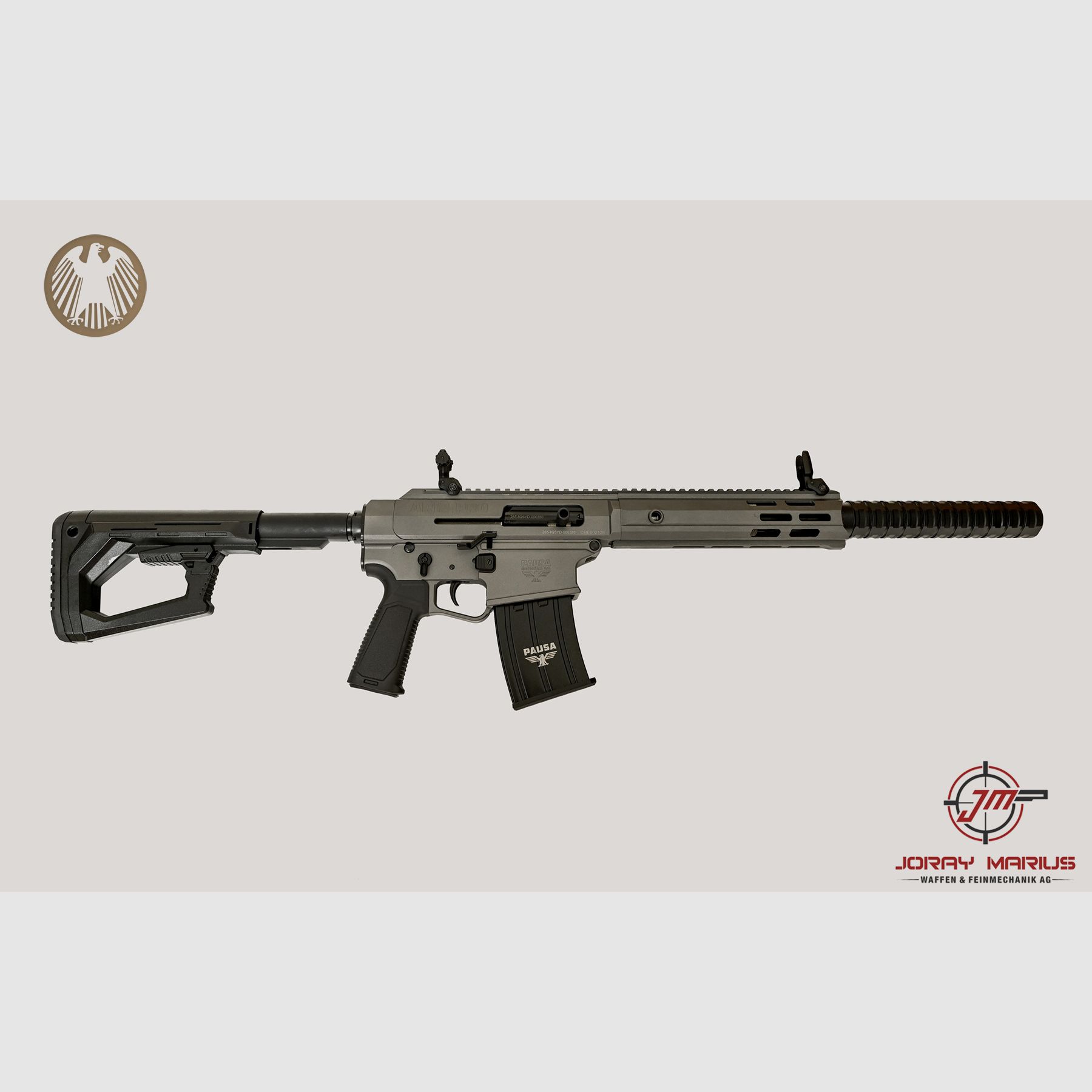Panzer Arms AR12 Pro Halbautomat 12/76 18.5″ Grey Short, Bild 1 von 2