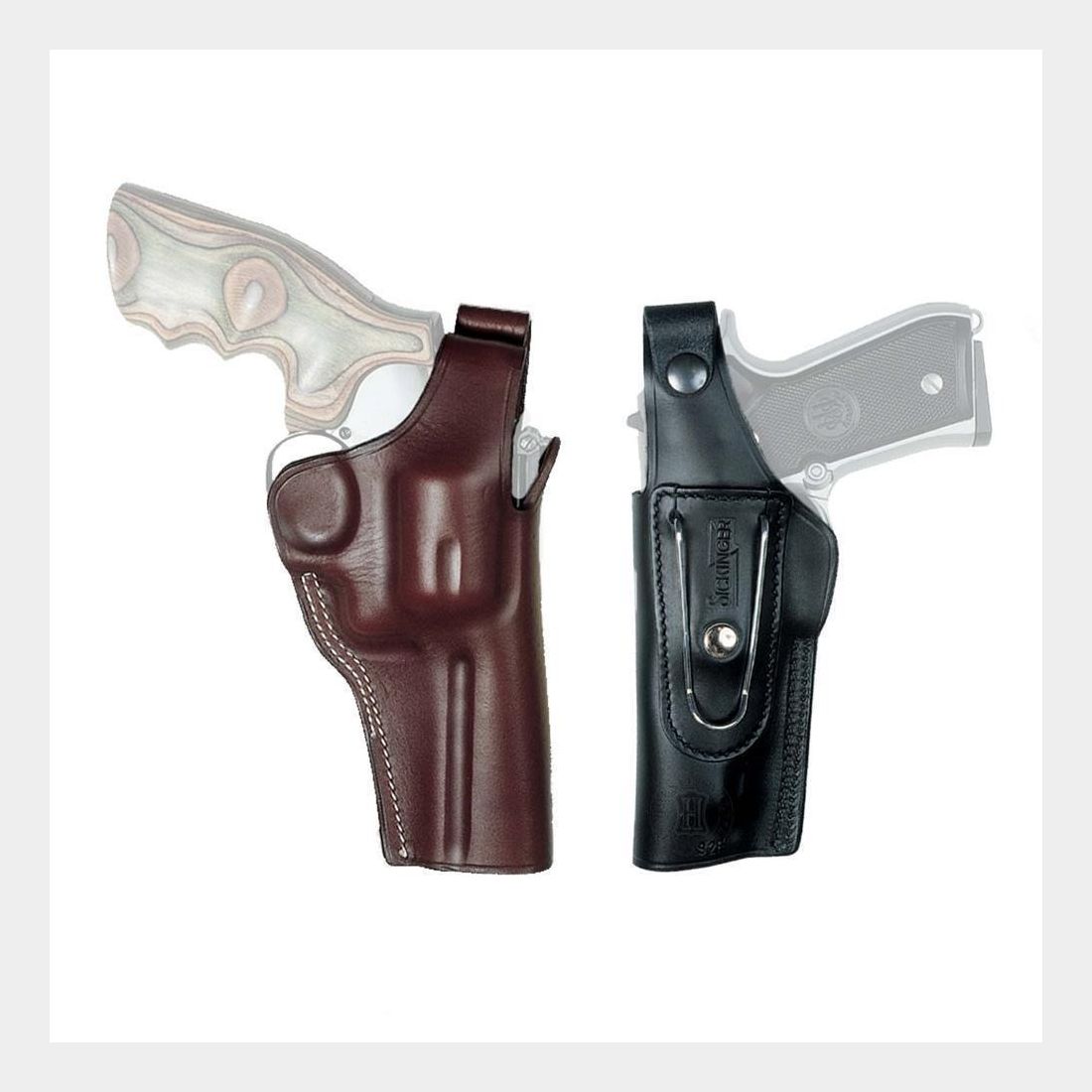 Gürtelholster mit Clip "G-MAN" Sig Sauer P220/P226-Linkshänder-Braun