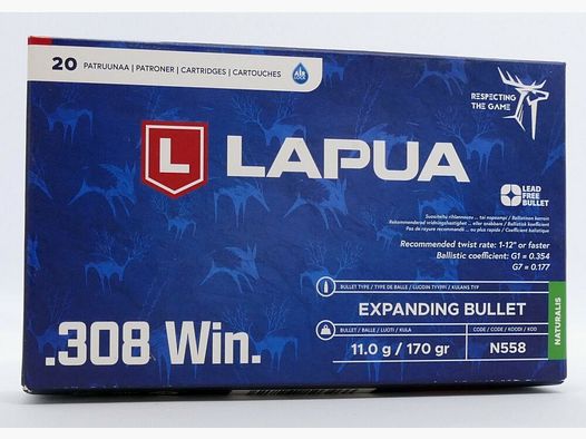 Lapua .308 Win. Naturalis
