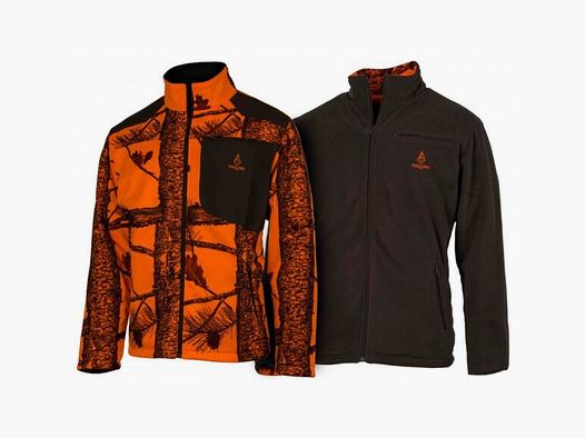 Sherpa Kapuzenjacke Treeland Camo Orange