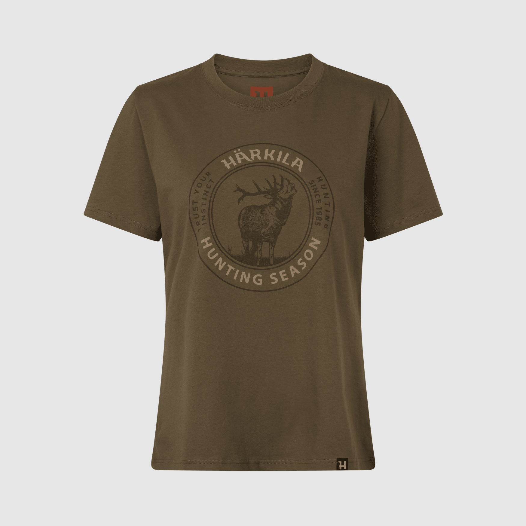 Härkila Stag Badge S/S T-shirt Women Beech XXL
