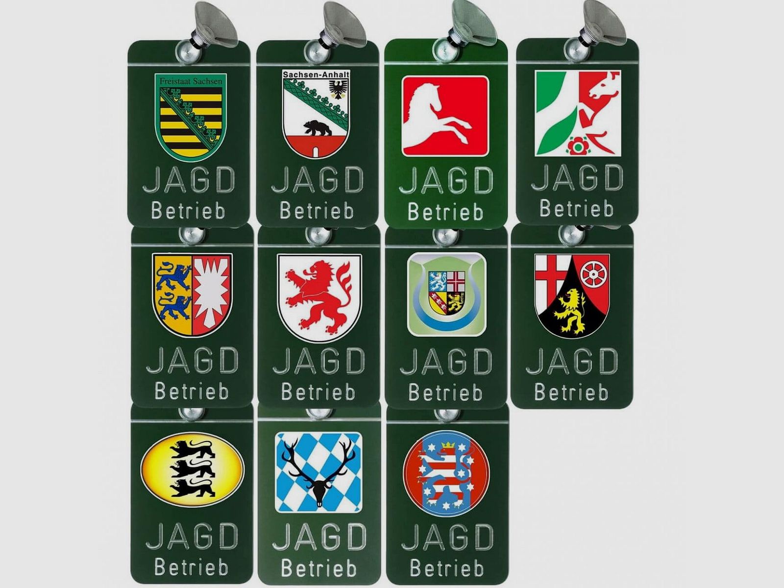 Autoschild Jagdbetrieb Bundesland