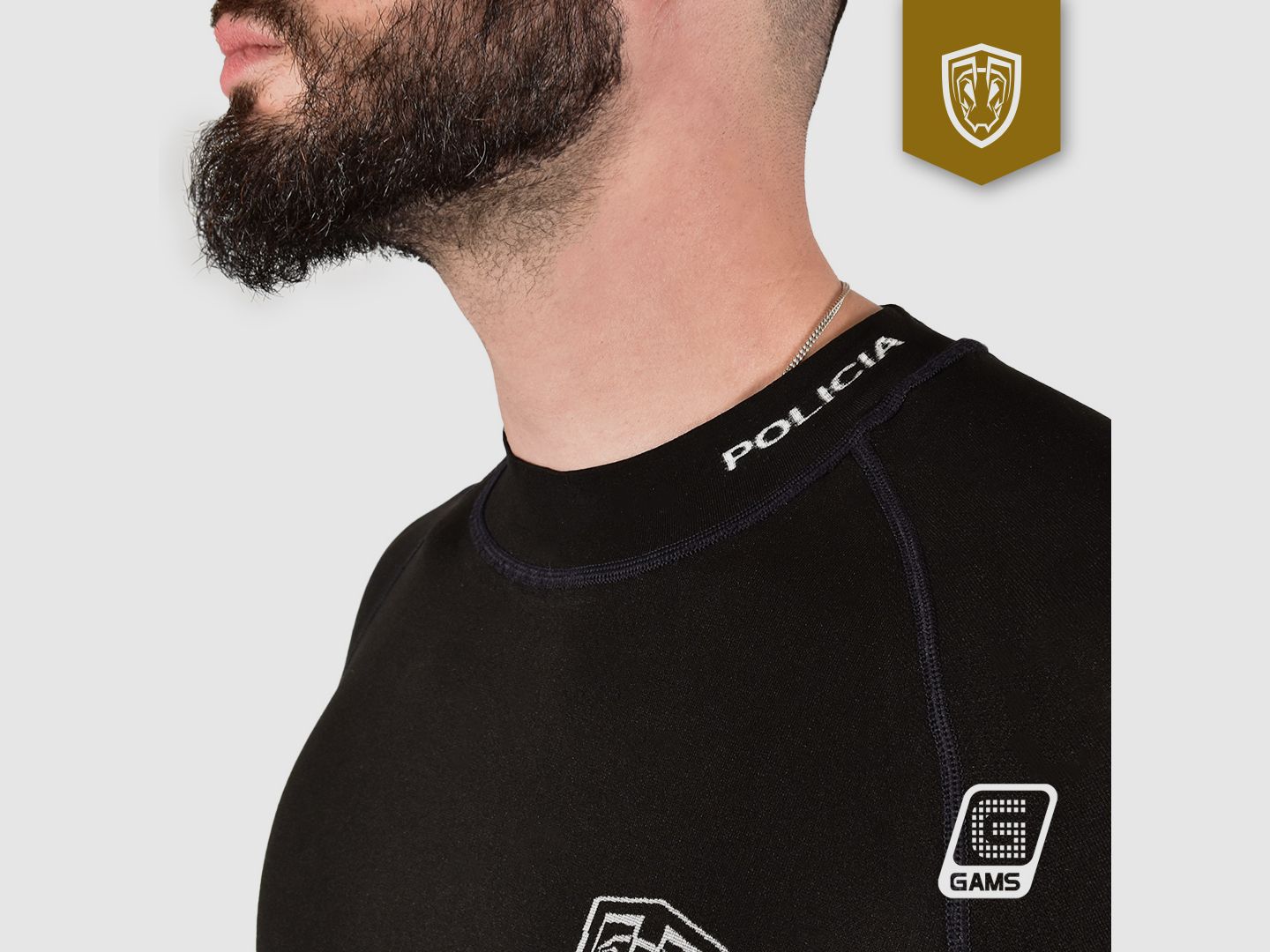 Langarm thermoshirt met «POLITIE» – ANTS, afbeelding 2 van 4