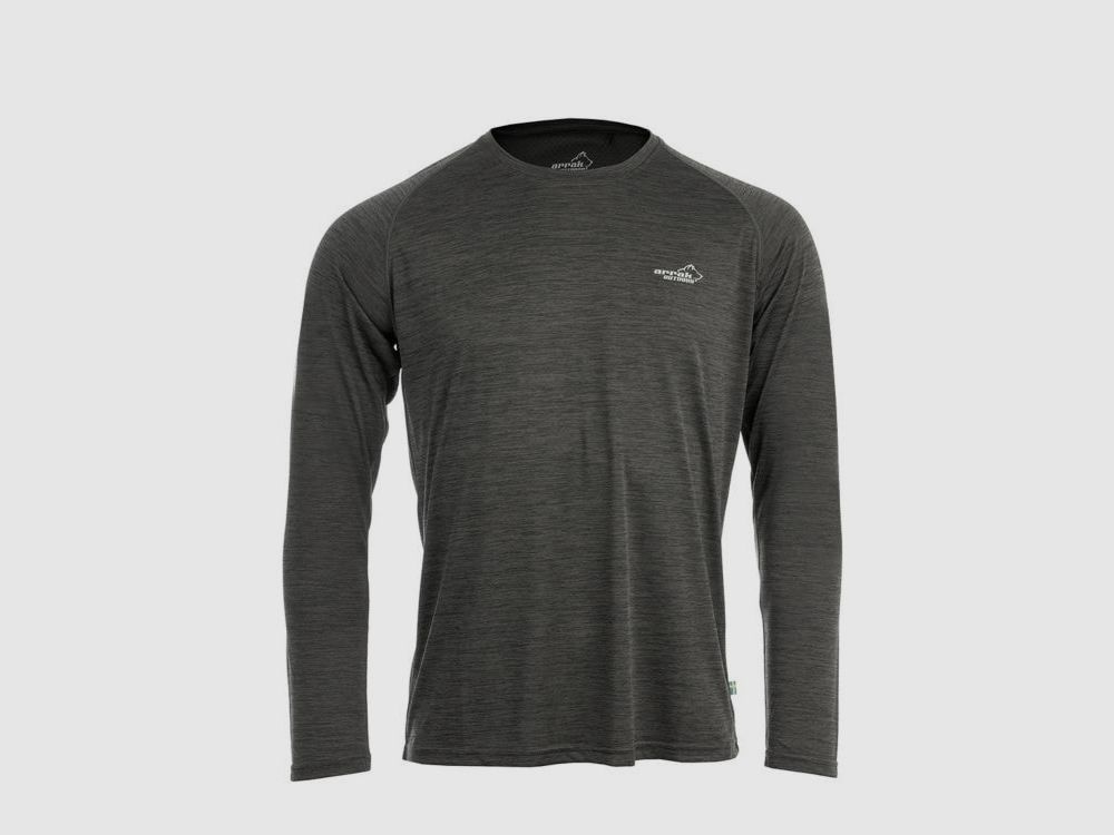 Arrak Outdoor Action Langarm Funktionsshirt Herren Schwarz 2XL