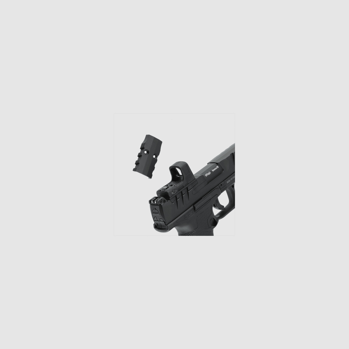 Walther PDP Compact 4" Set CO2 Airsoft Pistool OR in Zwart | Umarex