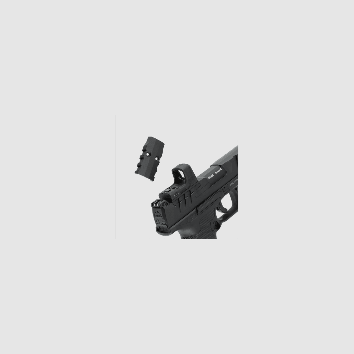 Walther PDP Compact 4" Set CO2 Airsoft Pistole OR in Schwarz | Umarex