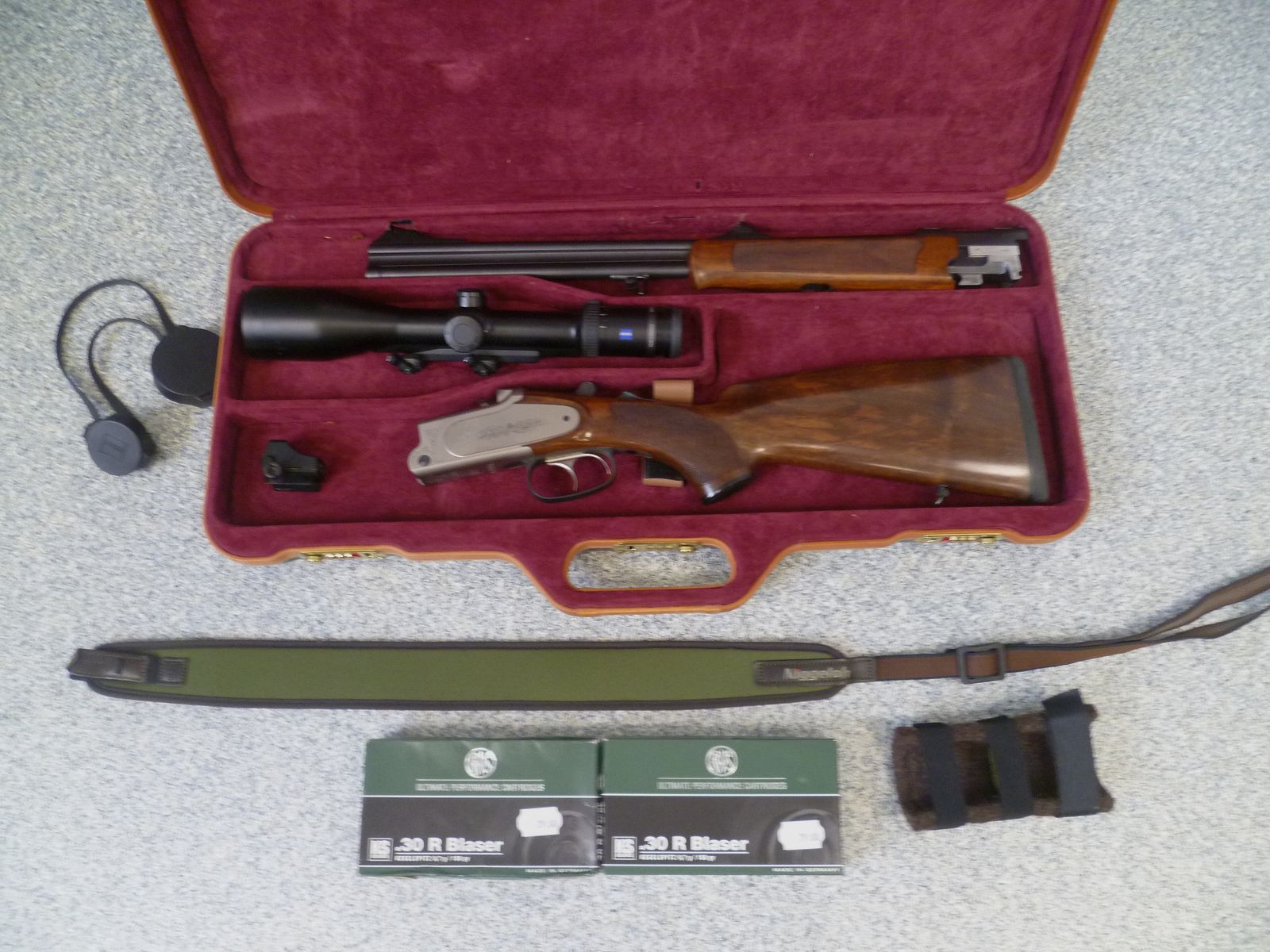 BDB Merkel B3  .30 R Blaser mit Zeiss Victory HT und Docter-Sight