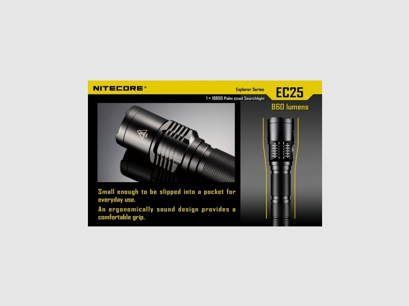 Linterna Nitecore EC25 Cobra Explorer 860 lúmenes, imagen 13 de 23