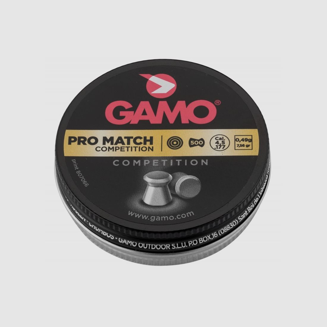 Plombs Gamo pro match competition 4,5 mm, image 1 sur 5