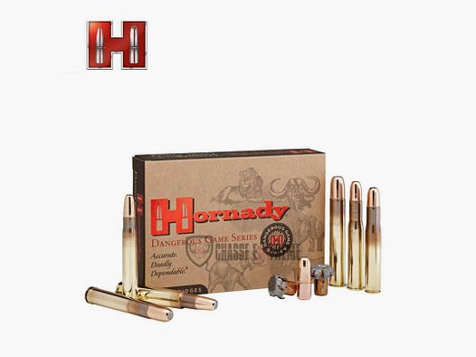 20 Munitions HORNADY Dangerous Game Series 500 Nitro Express 3" 570 Gr Dgx Bonded