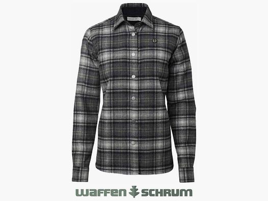 Chevalier Overshirt Champ Wool Charcoal Checked