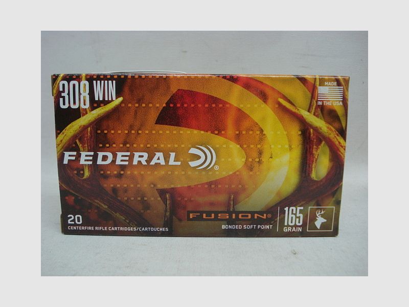 Federal .308Win Fusion - 165gr/10,69g (a20)#F308FS2