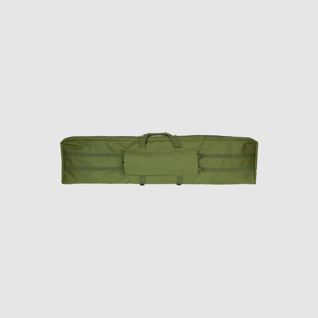 Rifle bag for 2 long guns up to 140cm, olive, with divider and backpack straps