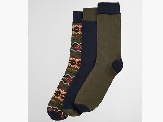 Barbour H-Socken 3er-Box Case Fairisle | classic tartan