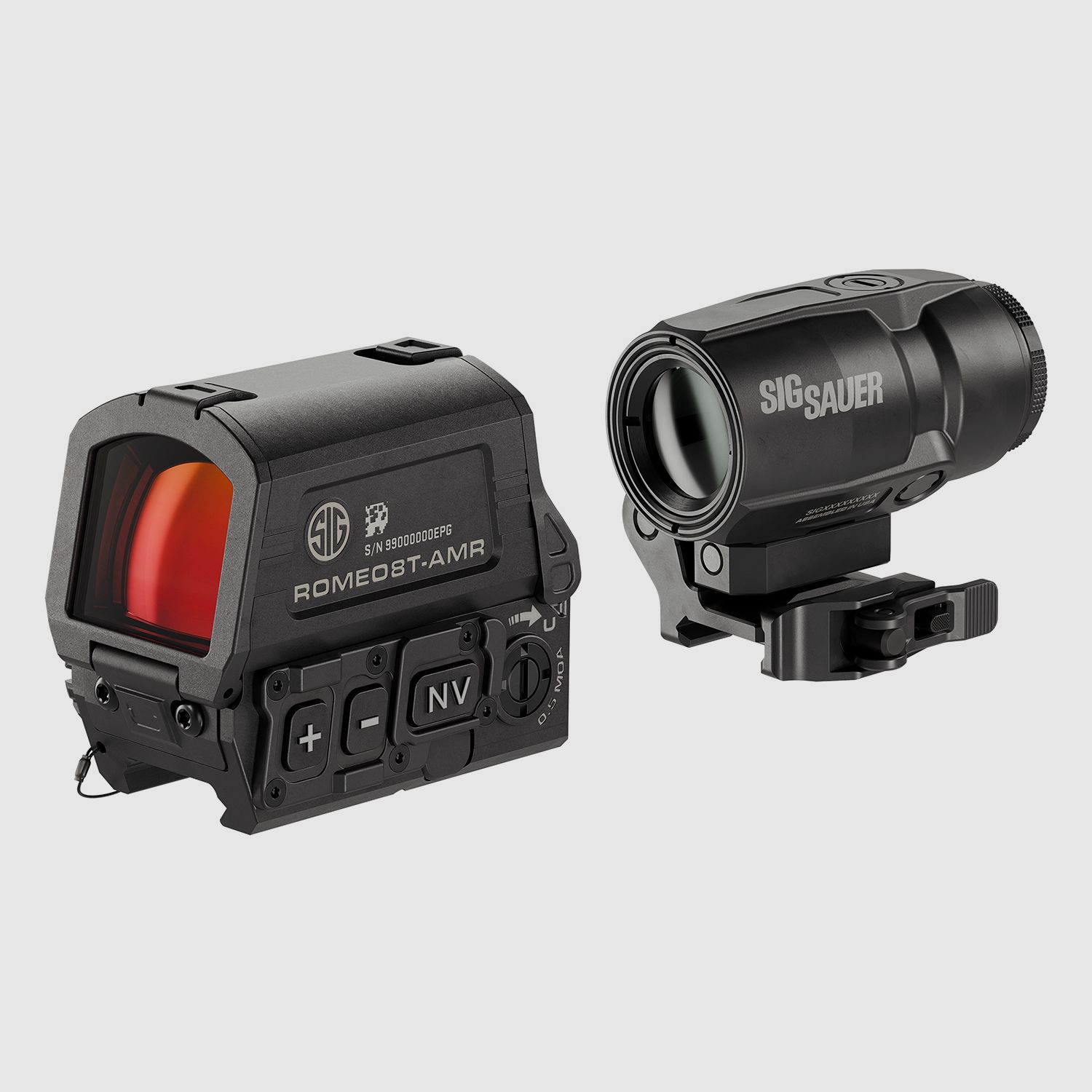 SIG SAUER ROMEO8T-AMR Set Red Dot + JULIET3T-AMR Magnifier