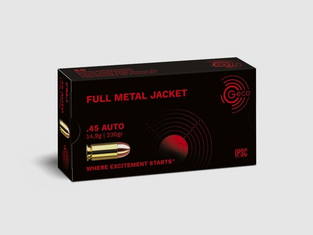 Geco FMJ 230grs 50pcs .45ACP