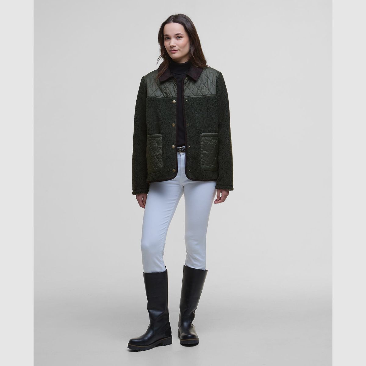 BARBOUR Fleece Laurel Olive