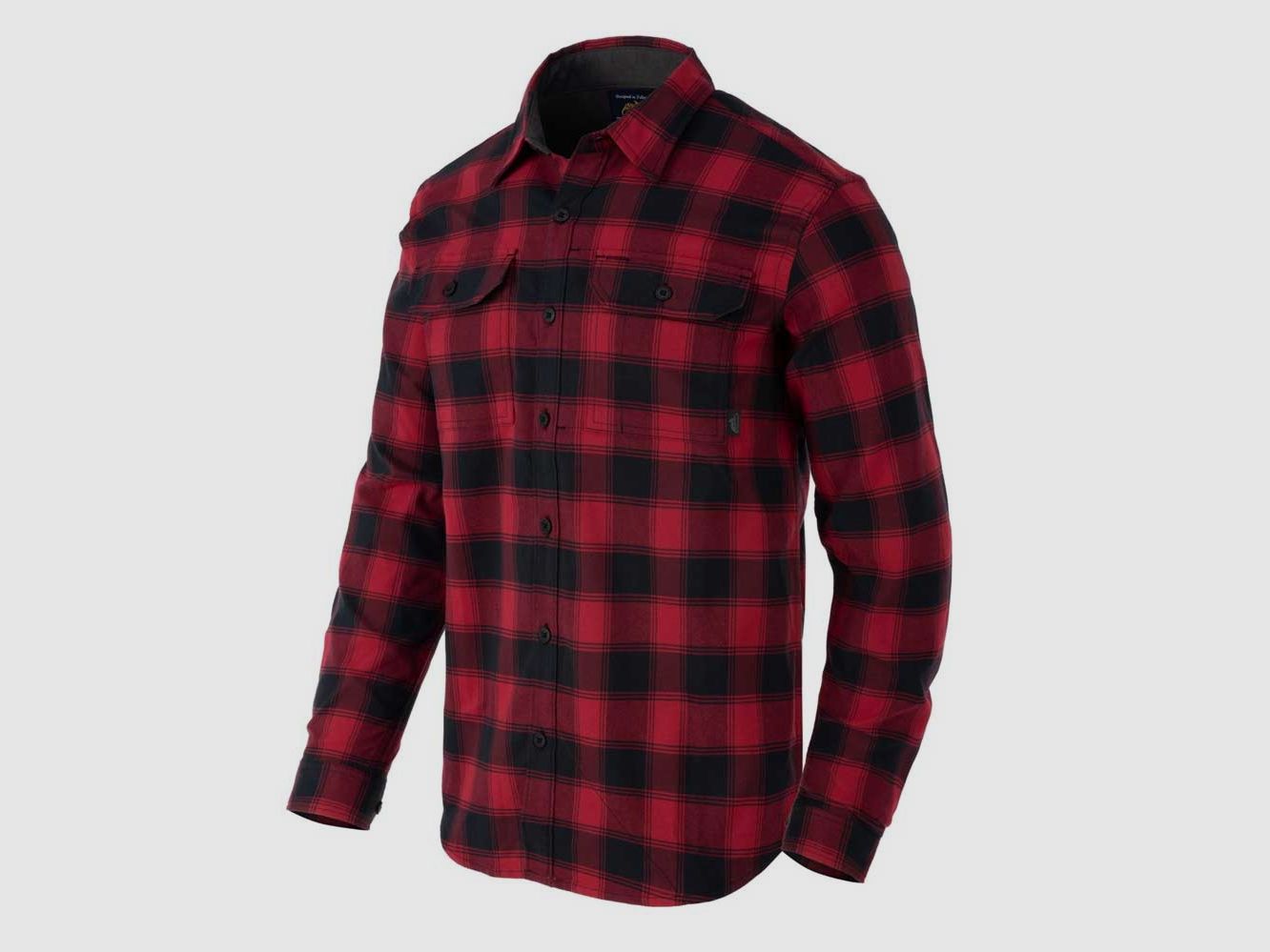 HELIKON-TEX GREYMAN SHIRT CORAL CRIMSON CHECKERED