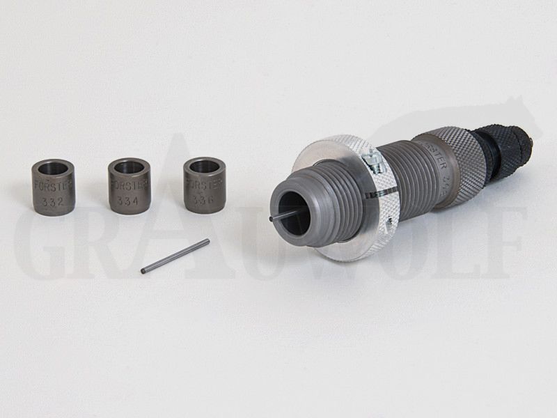 .30-06 Springfield Forster Neck Sizing Die with 3 Inserts with Diameters .334", .332", .330"