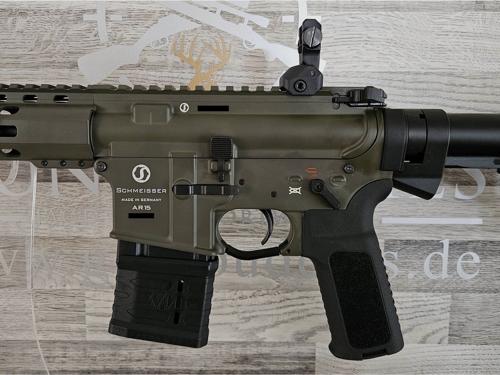 Schmeisser AR-15 M4FL OD Green 14,5" Kal. .223Rem. - gratis verzending! - Nieuwe producten van de vakhandel