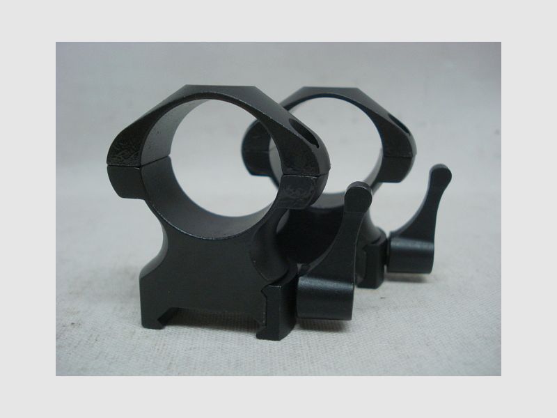 Steel Ringe 1''/25,4mm hoch - Weaver/Picat., Paar mit Hebel