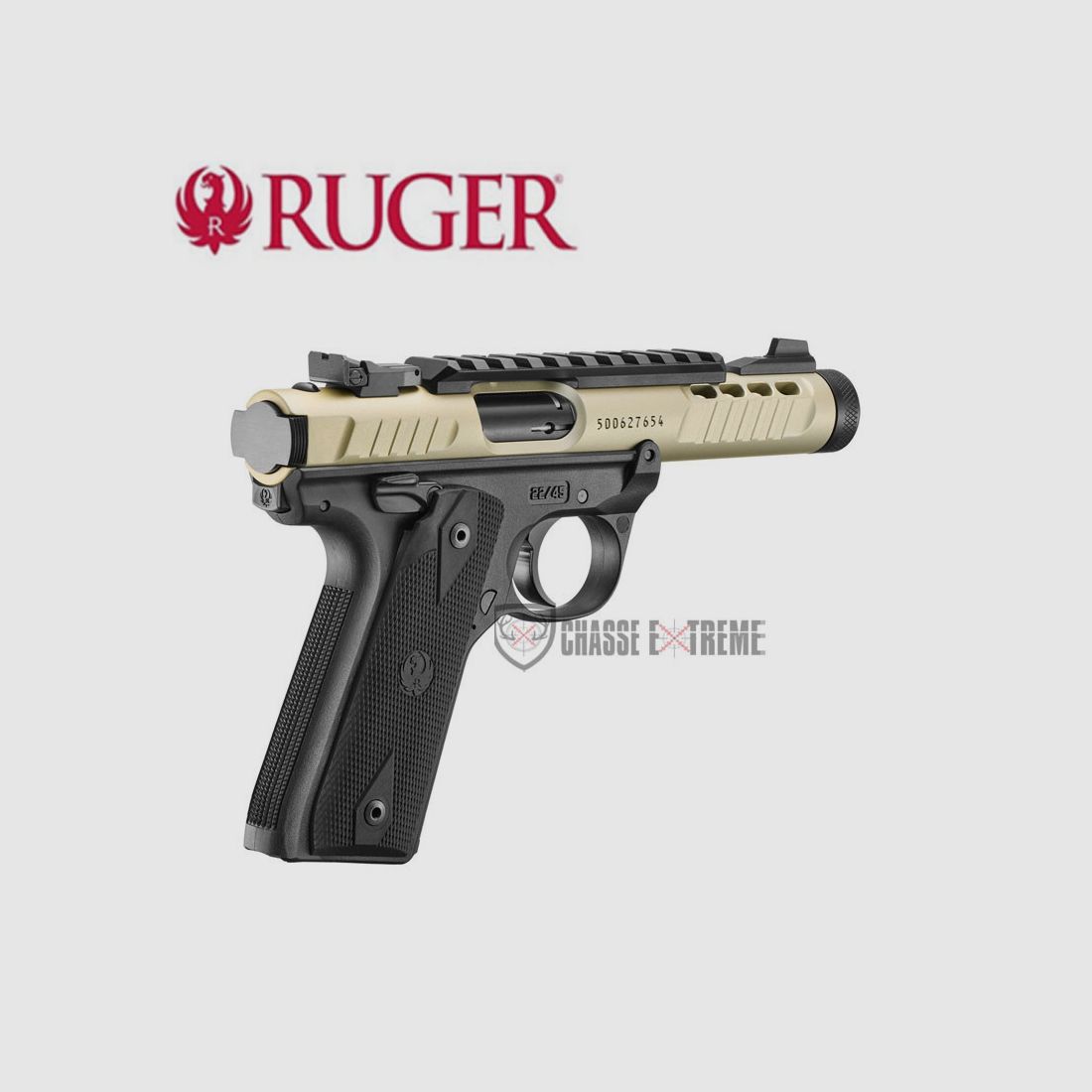 Pistolet RUGER MARK IV 22/45 Lite Champ Anodisé Cal 22 Lr, image 3 sur 5