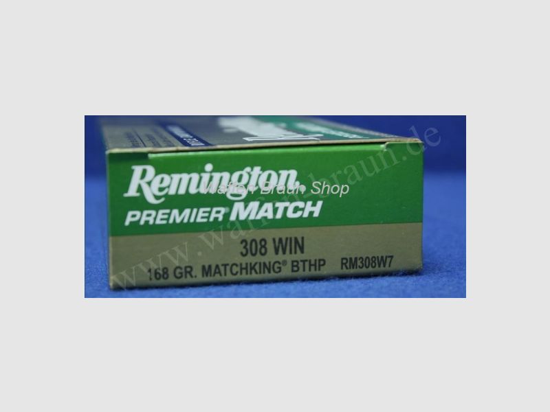 Remington .308 Win BTHP 168 grain 20STK #RM308W7