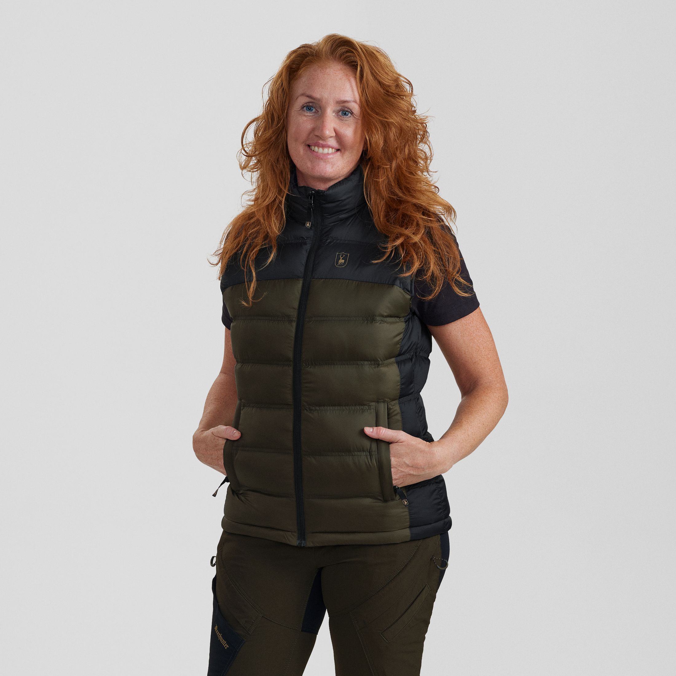 Lady Northward Wattierte Weste - Rifle Green – Kleidergröße Damen: 38