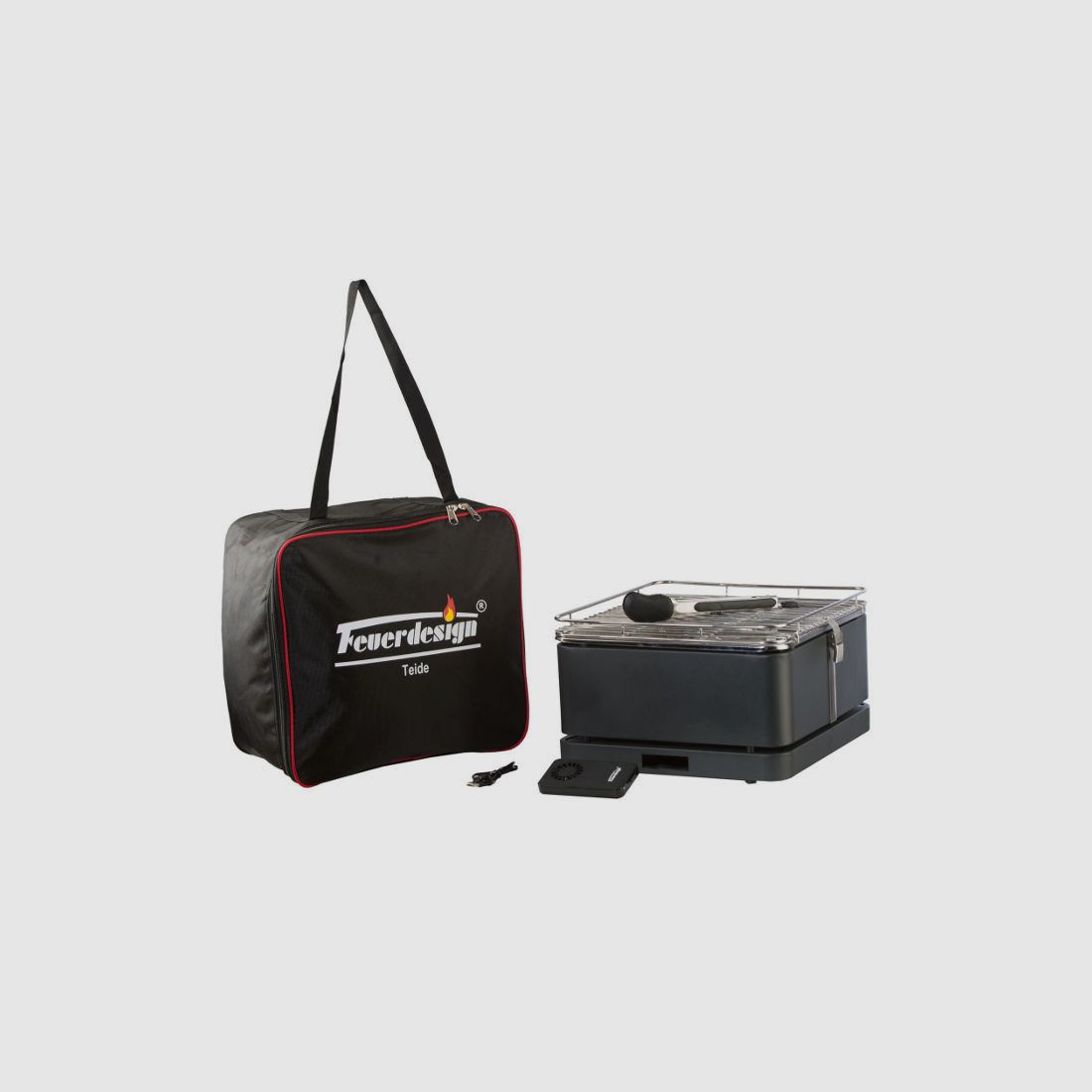 Feuerdesign Tischgrill Teide Rot