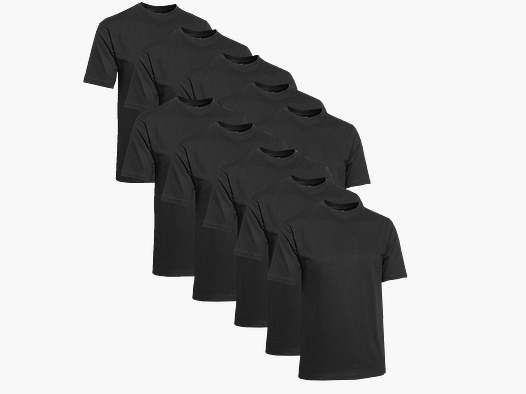 Clique T-Shirt Uomini 10-Pack Nero