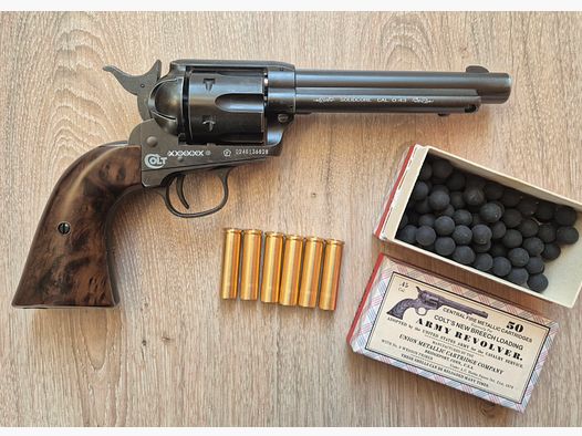 Limitierte SAA Revolver, cal. 0.43 (!) Antik Finish, Solidcore