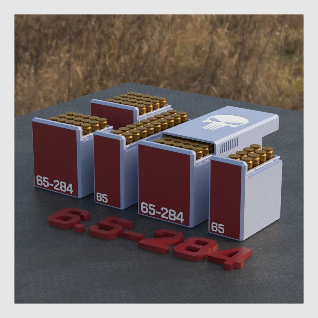 Filamelt boîte à munitions / Boîte à munitions 6.5-284 Norma – boîte de cartouches pour 50 coups, fabriquée en Allemagne