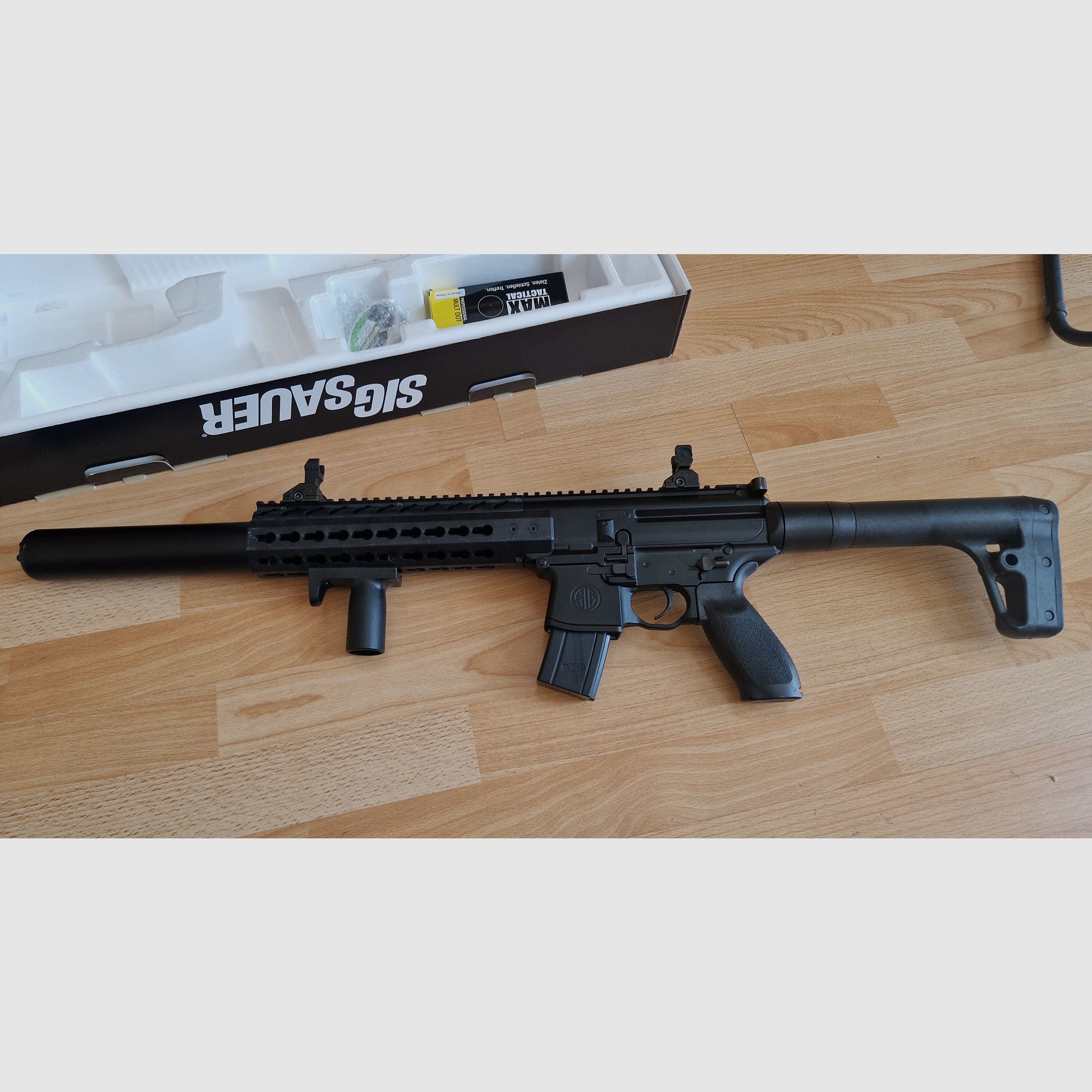 Sig Sauer MCX 4,5mm Diabolo Co2 Gewehr, komplett OVP nie benutzt mit Rechnung vom 12.2023