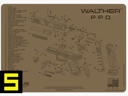 Cerus Gear Reinigingsmat in Walther PPQ Design