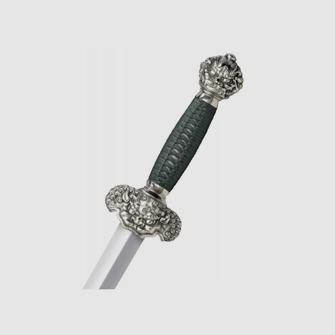 Frío Acero Jade León Daga Acero Damasco