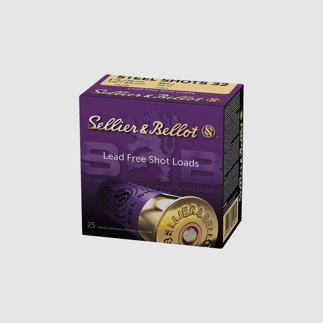 SELLIER & BELLOT HUNTING STEEL 12/70 32G - 3.3 MM - 25 ROUNDS