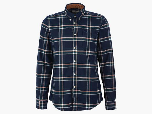 Barbour Hemd Ronan Tailored Check inky blue
