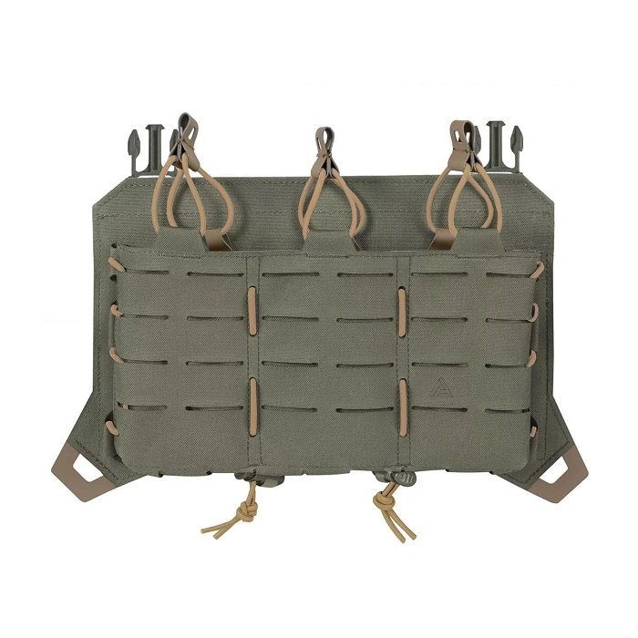Direct Action SPITFIRE Triple Rifle Magazine Pouch with Flap - Cordura - Adaptive Green