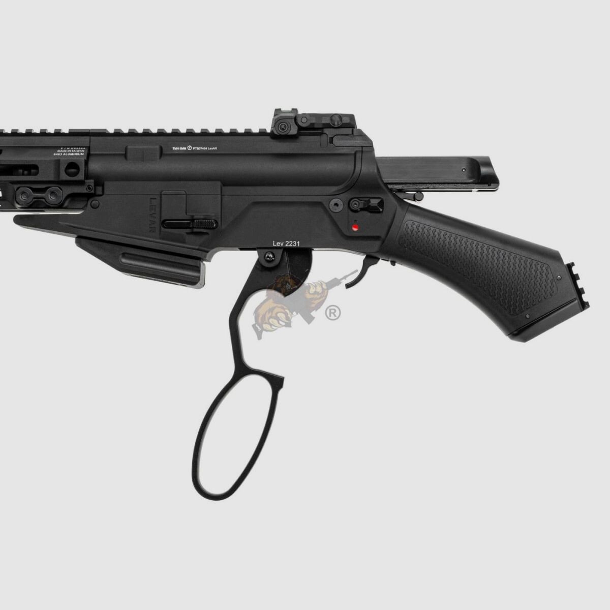 G&G LevAR 7" Fucile a leva a gas in nero Airsoft libero da 18