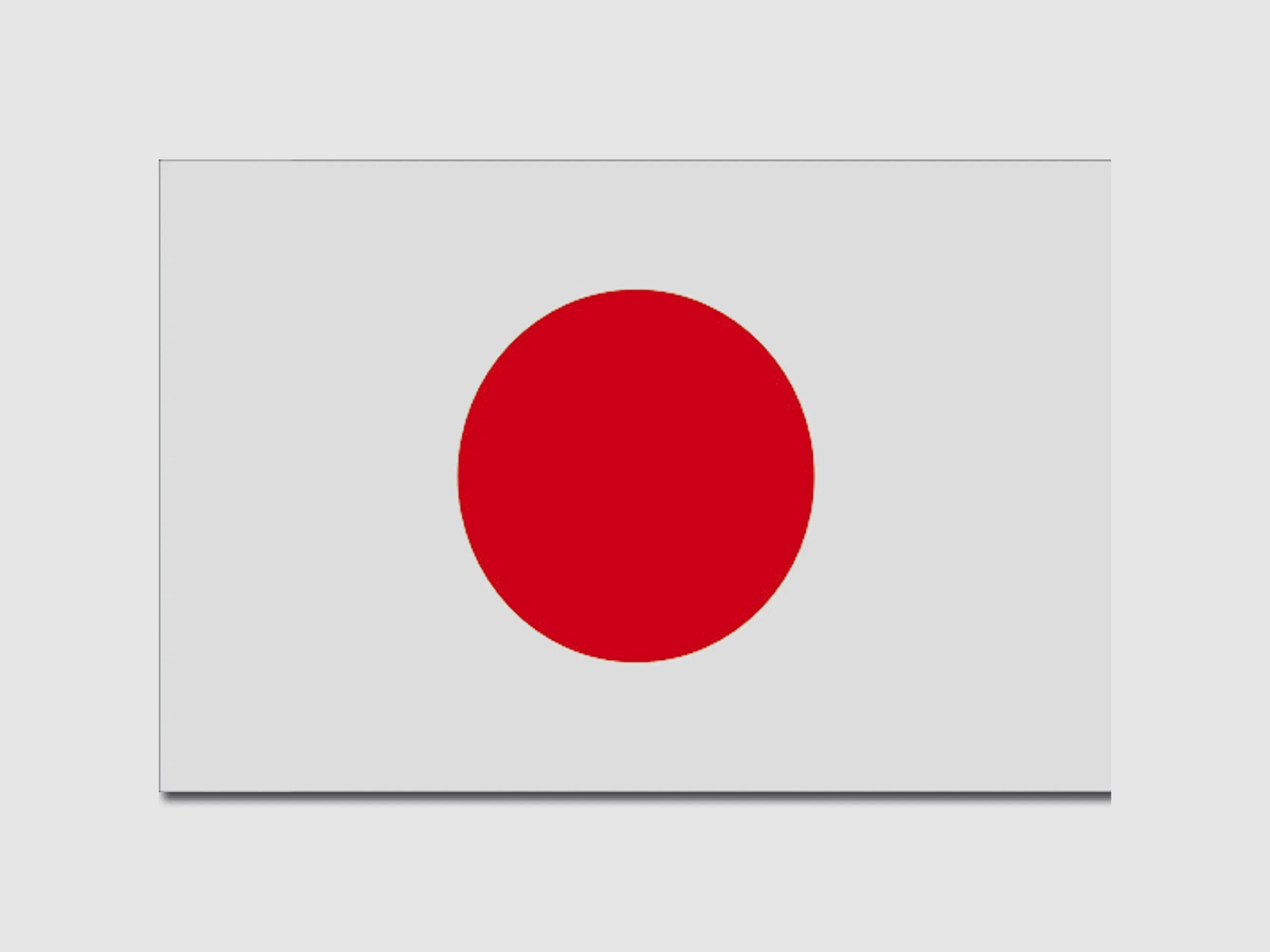 Diverse Flagge Japan