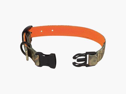 Halsband Reversible Collar Camo to Blaze Orange - S