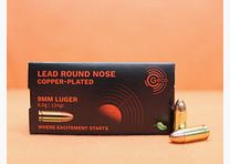 GECO cartridge 9mm Luger GECO 124grs CLRN (2318195) VE 50 cartridges (Green Range)/ 8.0g lead round nose copper-plated