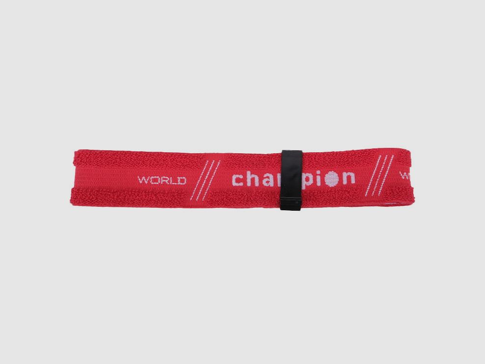 Fascia Champion Velcro rossa 1 clip berretto da tiro/fascia